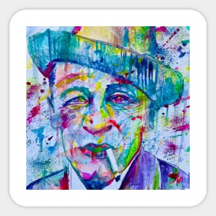 BLAISE CENDRARS watercolor portrait .1 Sticker